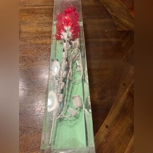 Red LED Flower String Lights